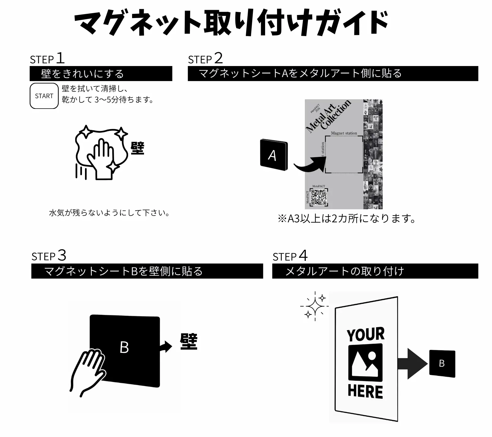 マグネット取り付けガイド